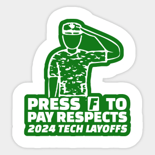 Press F to Pay Respects Sticker